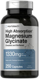 Horbaach Magnesio Glicinato cápsulas para uso diario de alta absorción