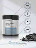 Horbäach Magnesio Óxido en polvo, libre de gluten y OGMs para tranquilidad.