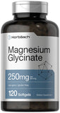 Horbäach Magnesio glicinato, botella vertiendo: posible apoyo para la relajación muscular diaria.