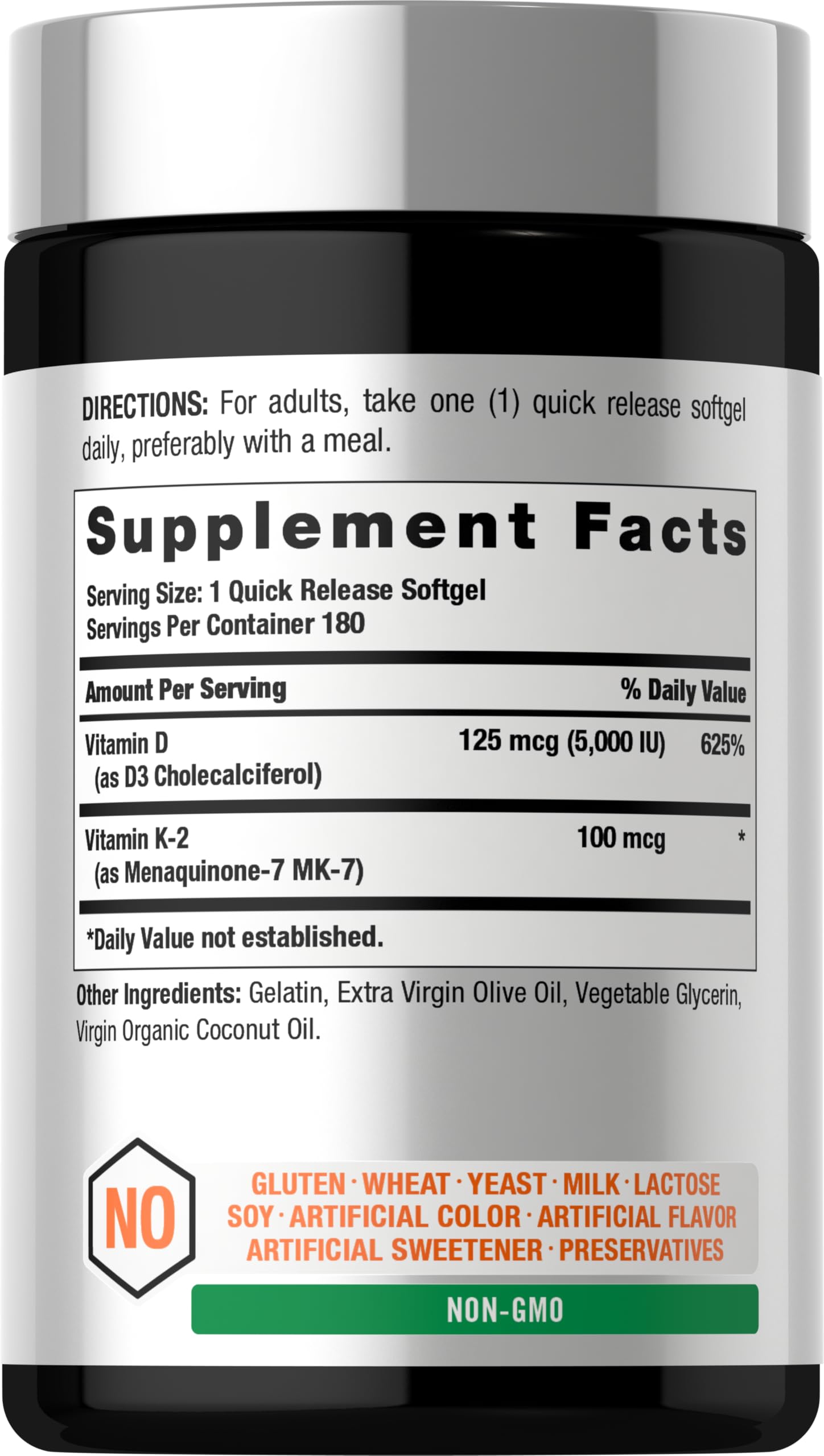 Horbäach MK-7 100 mcg cápsulas liberación rápida para salud ósea