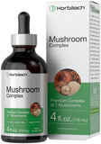 Horbaach Mushroom Complex: botella de gotas lista para el bienestar diario.