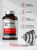 Horbäach Nitric Oxide Max 3600mg — porción medidora para rutina