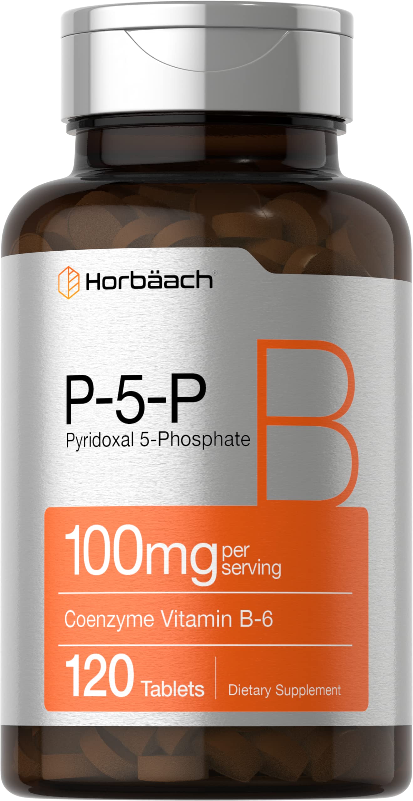 Horbäach P5P tabletas en envase 120, apoyo general al metabolismo.