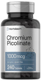 Horbäach Picolinato de Cromo 1000 mcg, tableta para uso diario.