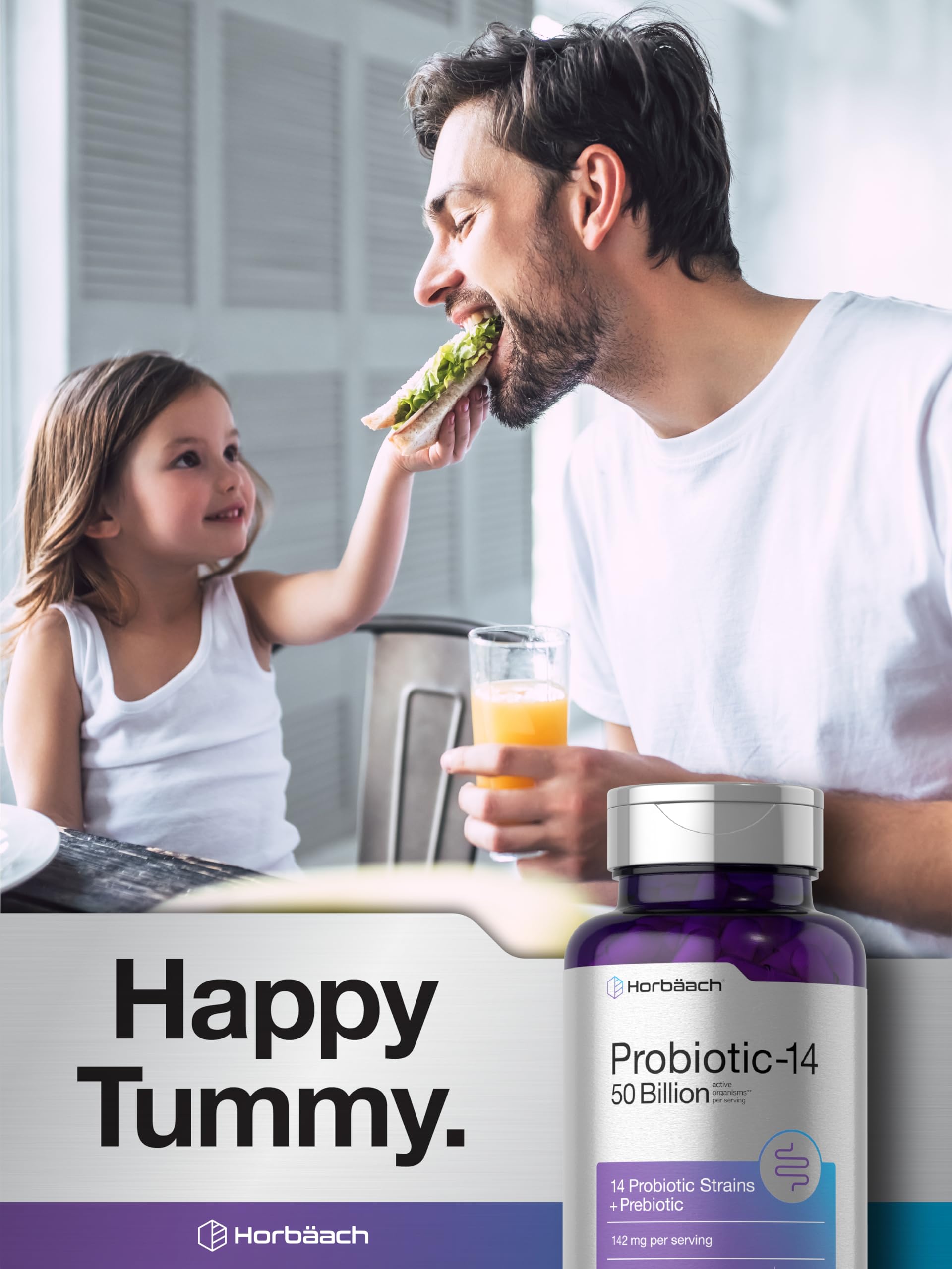 Horbaach Probiotics libre de gluten para dietas sensibles.