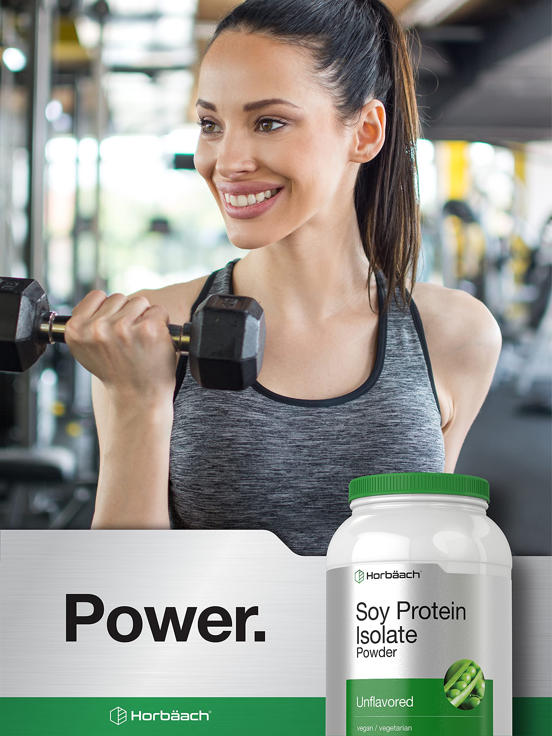 Horbaach proteína de soja aislada, batidos, mezcla cremosa sin gluten.