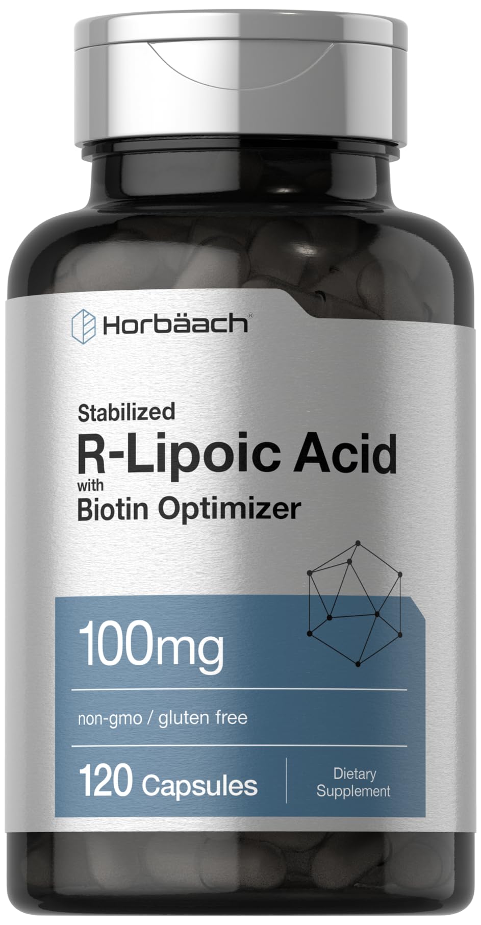 Horbaach RLipoico 100 mg cápsulas con liberación rápida para uso diario