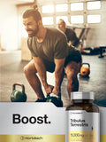 Vida activa con Horbäach Tribulus Terrestris y equipo deportivo.