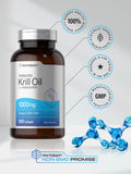 Horbaach vista general krill cápsulas, uso diario recomendado