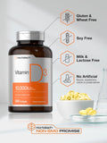 Caja externa de Horbaach Vitamina D3 10000 UI, tamaño de valor.