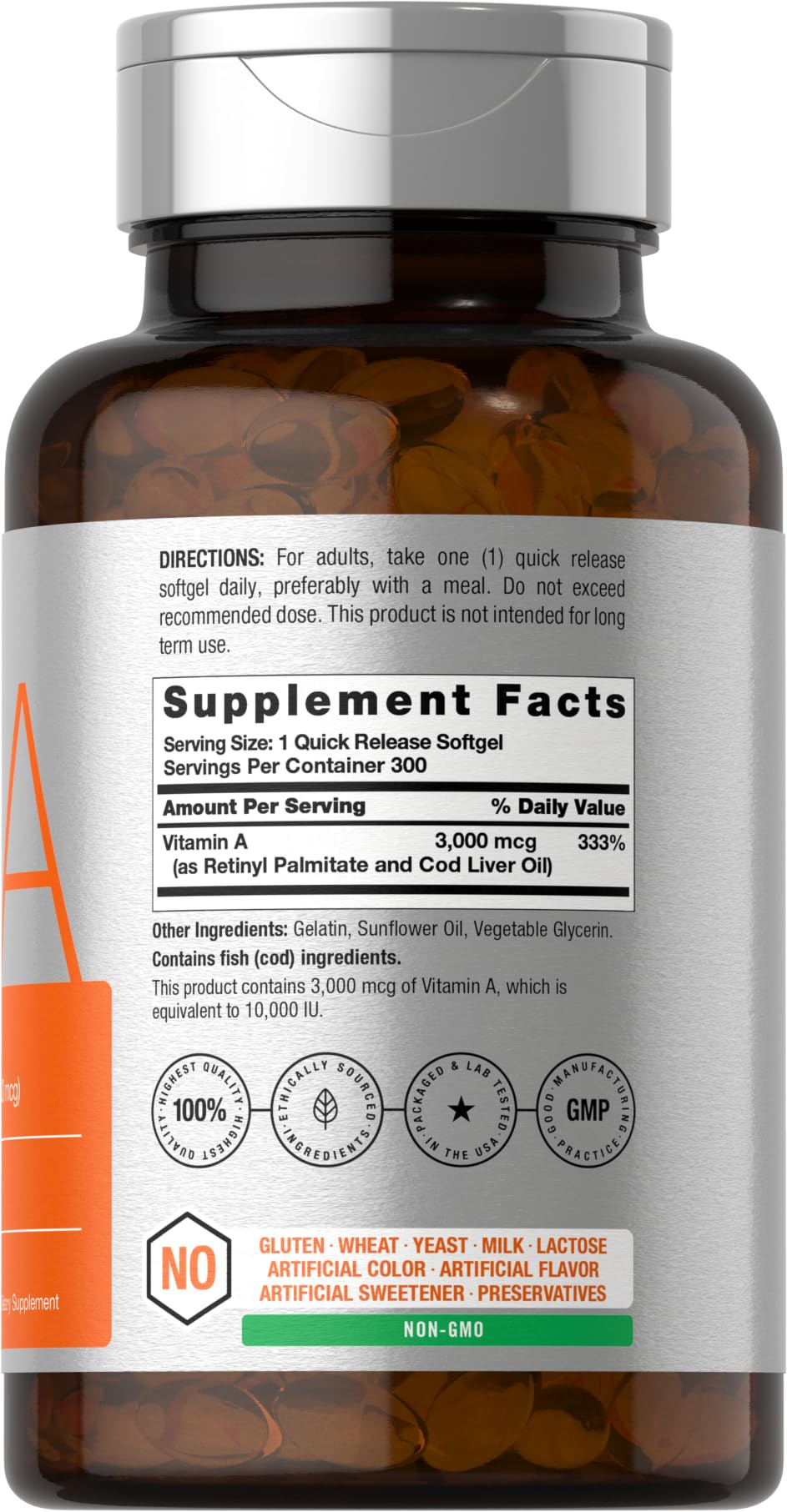Dosis de 3000 mcg por cápsula para una ingesta diaria potente.