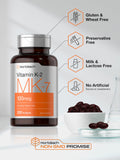 Horbäach Vitamina K2 MK7 dosis diaria recomendada para apoyo nutricional.