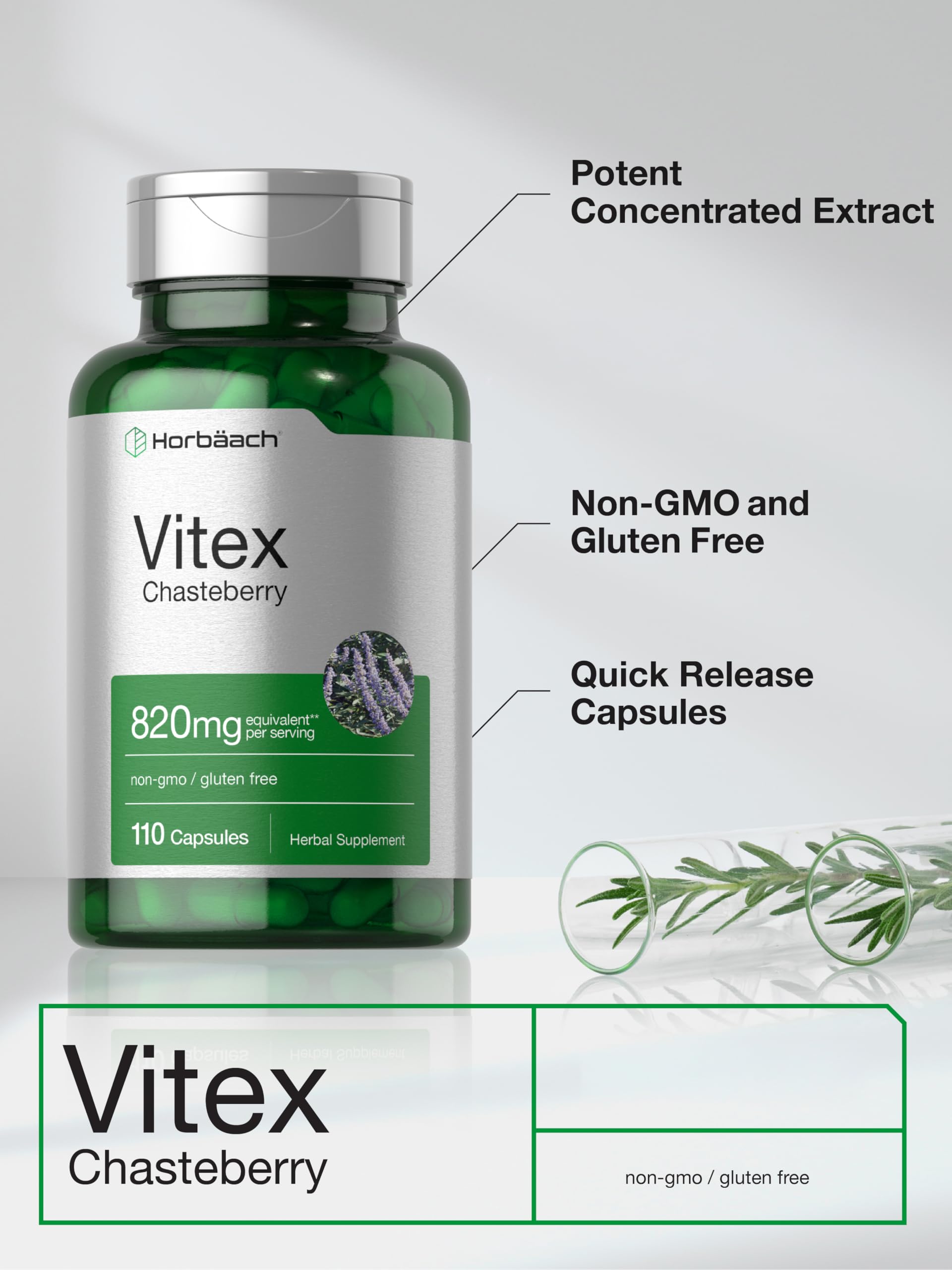Vitex Horbaach: detalle de la caja con información.