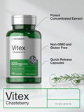 Vitex Horbaach: detalle de la caja con información.