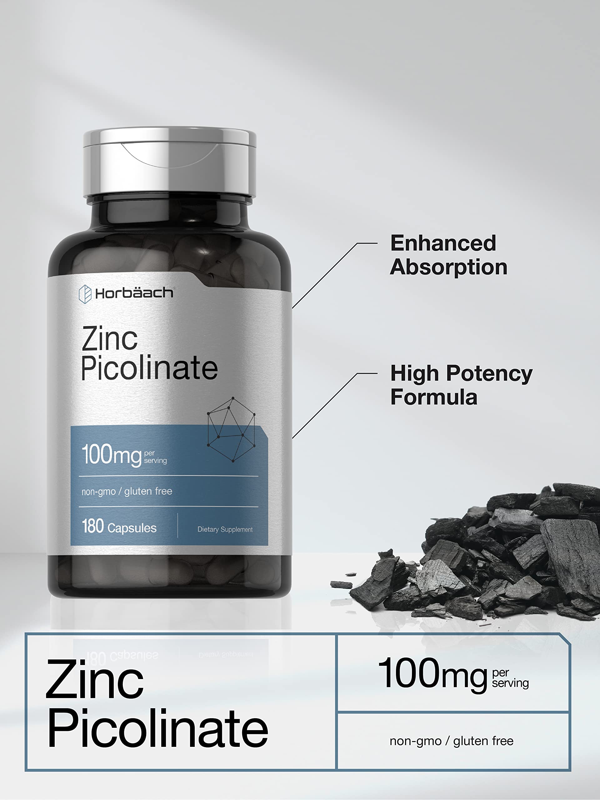 horbaach zinc picolinate etiqueta: información clara y pureza garantizada