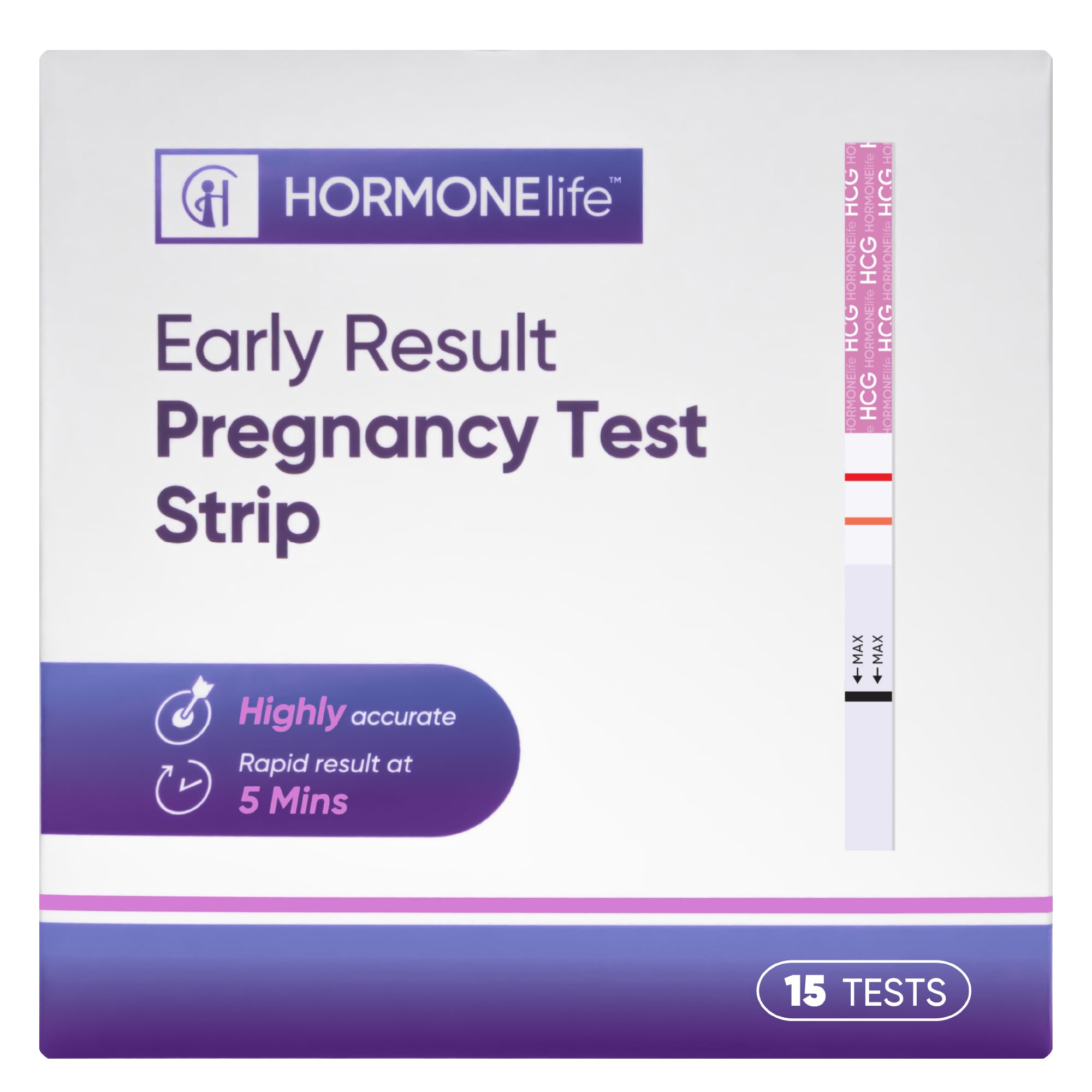 Almacenamiento seguro y cómodo de las pruebas de HCG HORMONElife.