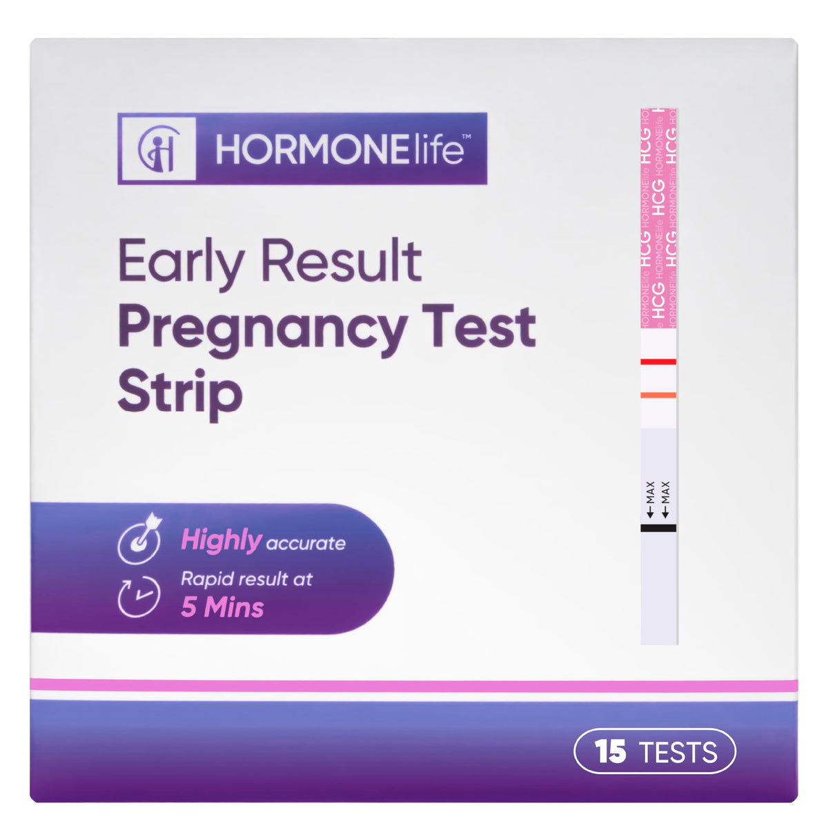 Prueba HORMONElife HCG con resultado temprano para uso en casa.