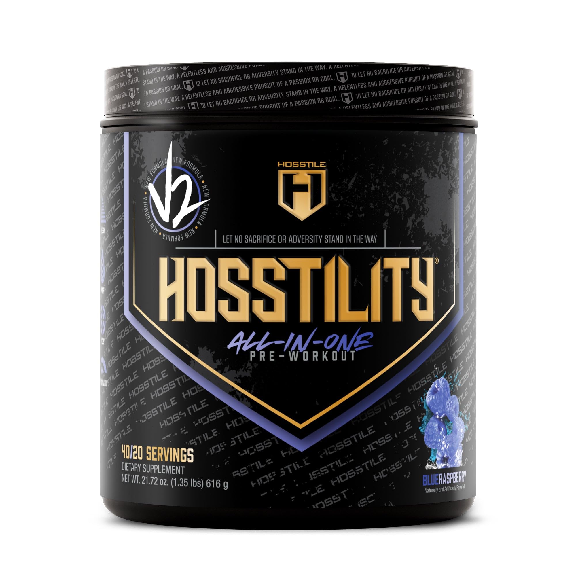 HOSSTILE V2 en envase: energía sostenida para entrenamientos intensos