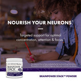 Host Defense BrainPower Stack Powder Vitamina B12, favorece energía mental