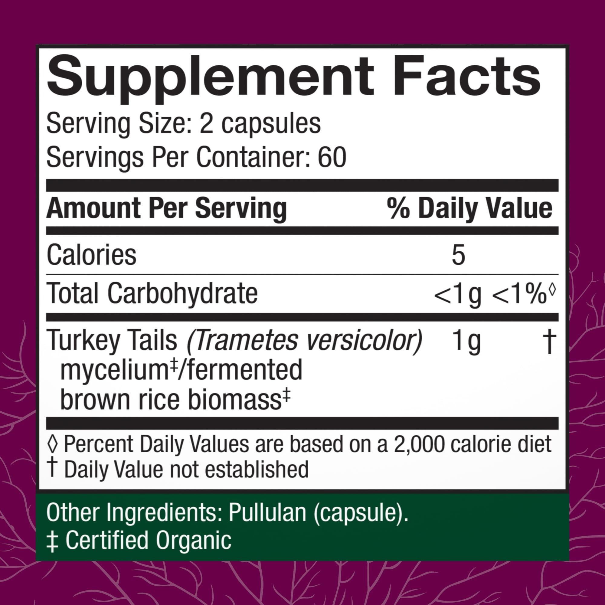 Host Defense cápsulas de cola de pavo en caja, complemento para la salud digestiva.