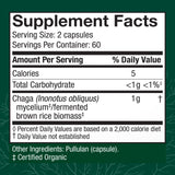 Host Defense Chaga cápsulas: dosis diaria para incorporar a la rutina.
