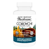 Host Defense CordyChi: empaque claro para consumo diario y fácil almacenamiento.