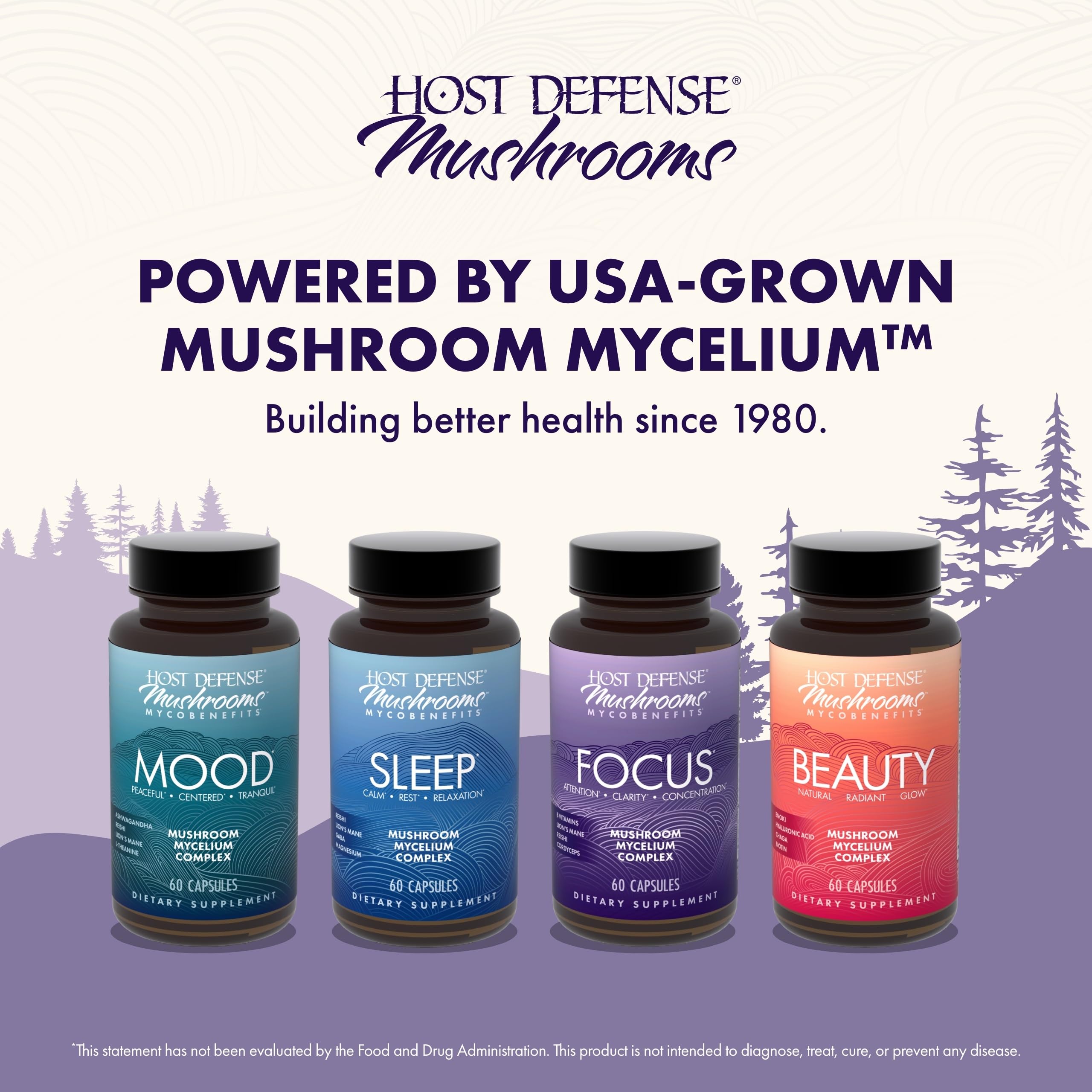 Host Defense MycoBenefits vitaminas B para metabolismo y enfoque