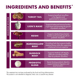 Host Defense MycoBotanicals cola de pavo para equilibrio intestinal
