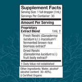 Host Defense Reishi Extract, gotero de dosis para uso sencillo cada día.