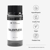 Hotel Collection Talentless bayas-de-enebro: primer plano del frasco para ambientar con frescura.