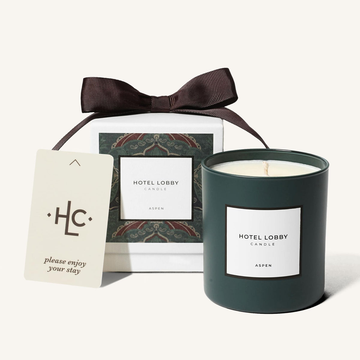Hotel Lobby Candle Aspen vela de soja en frasco crea ambiente cálido y sofisticado