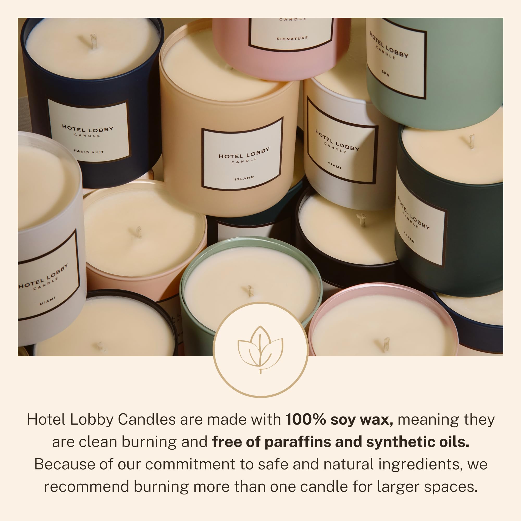 HOTEL LOBBY CANDLE cera-de-soja limpia y consistente