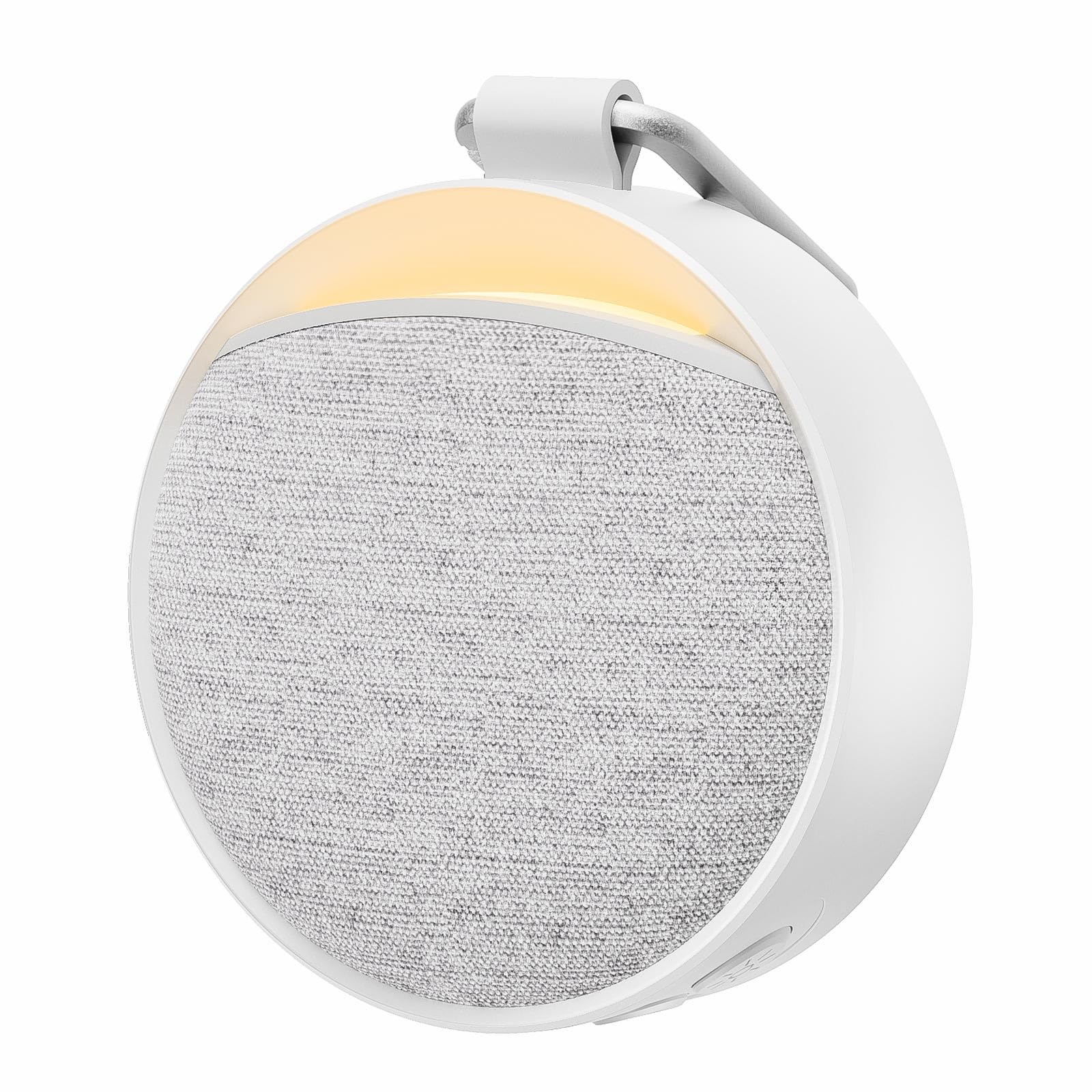 Hotmoon portátil con enfoque frontal mostrando el sonido de ruido blanco para dormir.