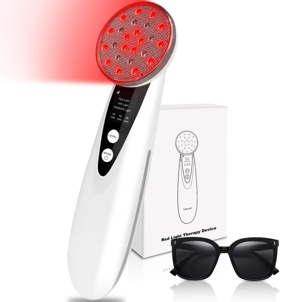 Hottoerak dispositivo de luz roja para manos, facilita cuidado diario de la piel en casa.