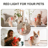 Hottoerak dispositivo de luz roja para mascotas, ofrece cuidado suave tras un día activo.