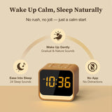 HOUSBAY Alarma Natural Despertar Suave: despertar gradual sin ruidos fuertes.