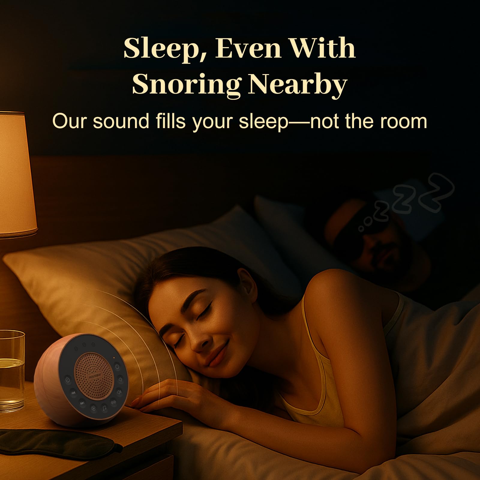 Housbay temporizador apagado automático, ajuste suave para dormir sin cambios bruscos
