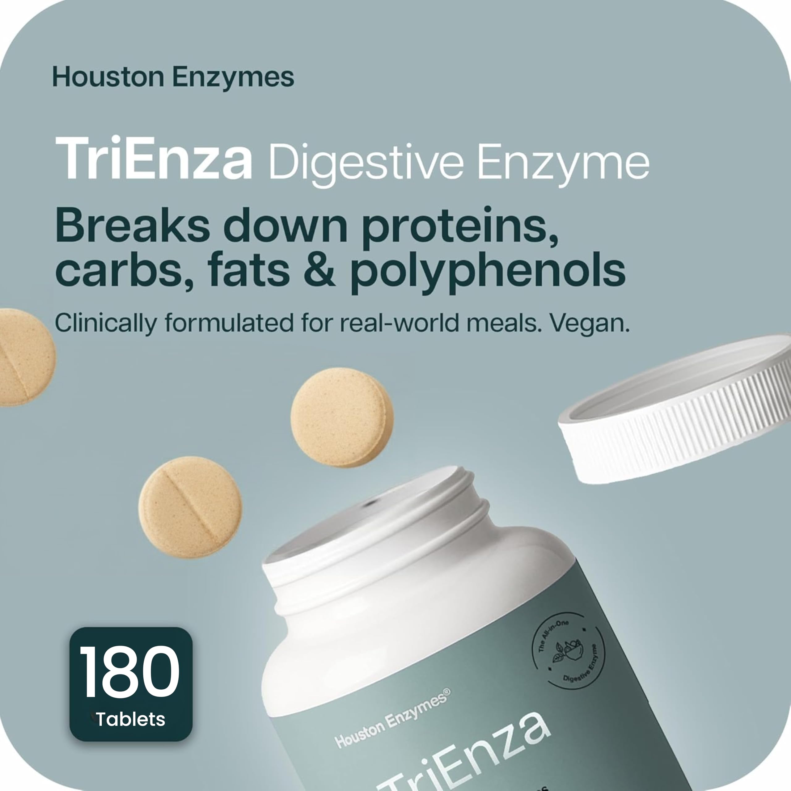 TriEnza ingredientes digestivos clave para proteínas y carbohidratos