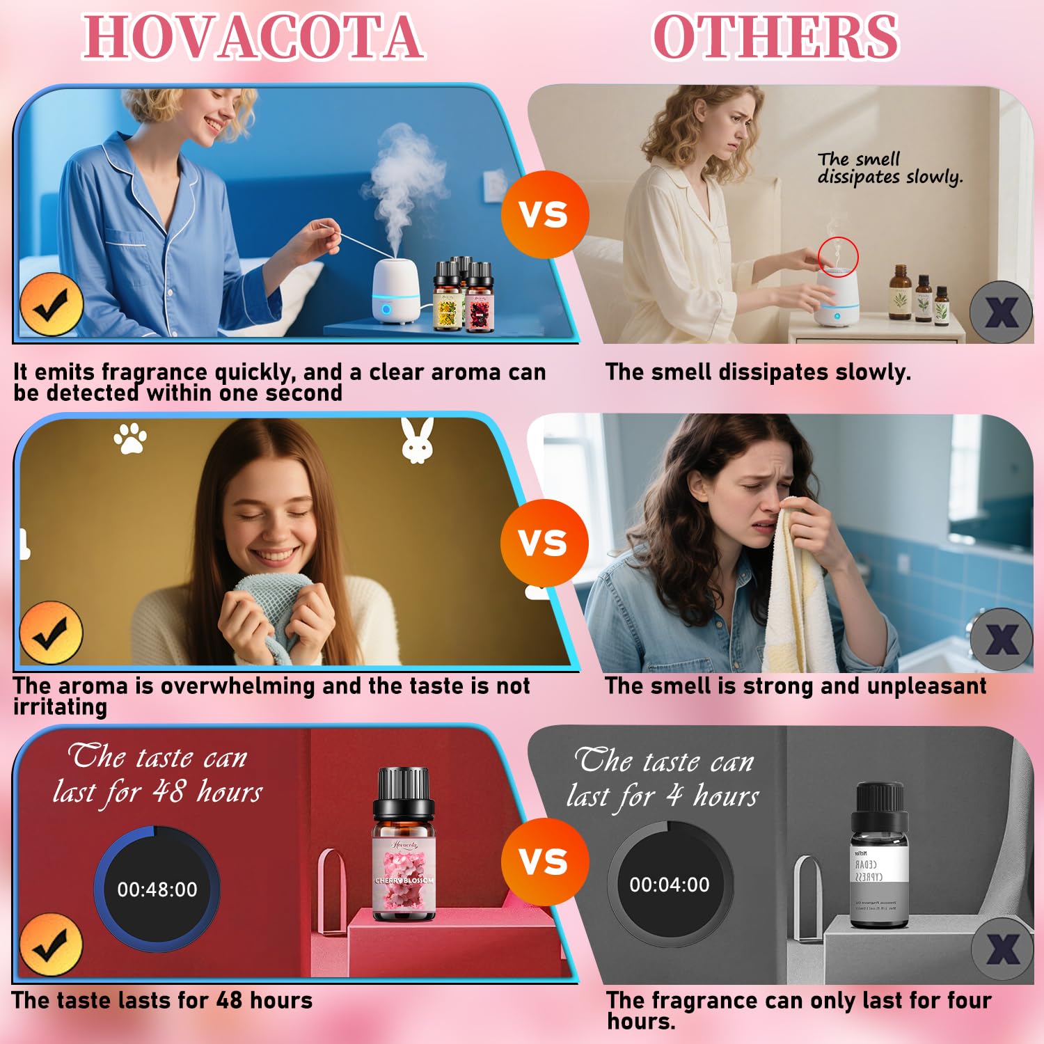 Hovacota Lavanda en botella, aroma calmante para difusor y hogar