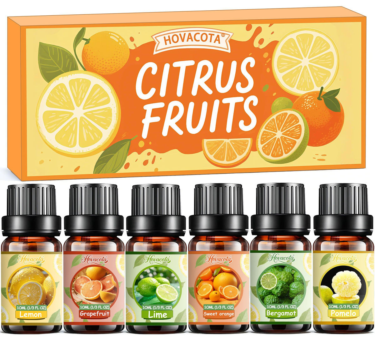 Hovacota Naranja Dulce: aceite esencial para difusor y aromaterapia relajante