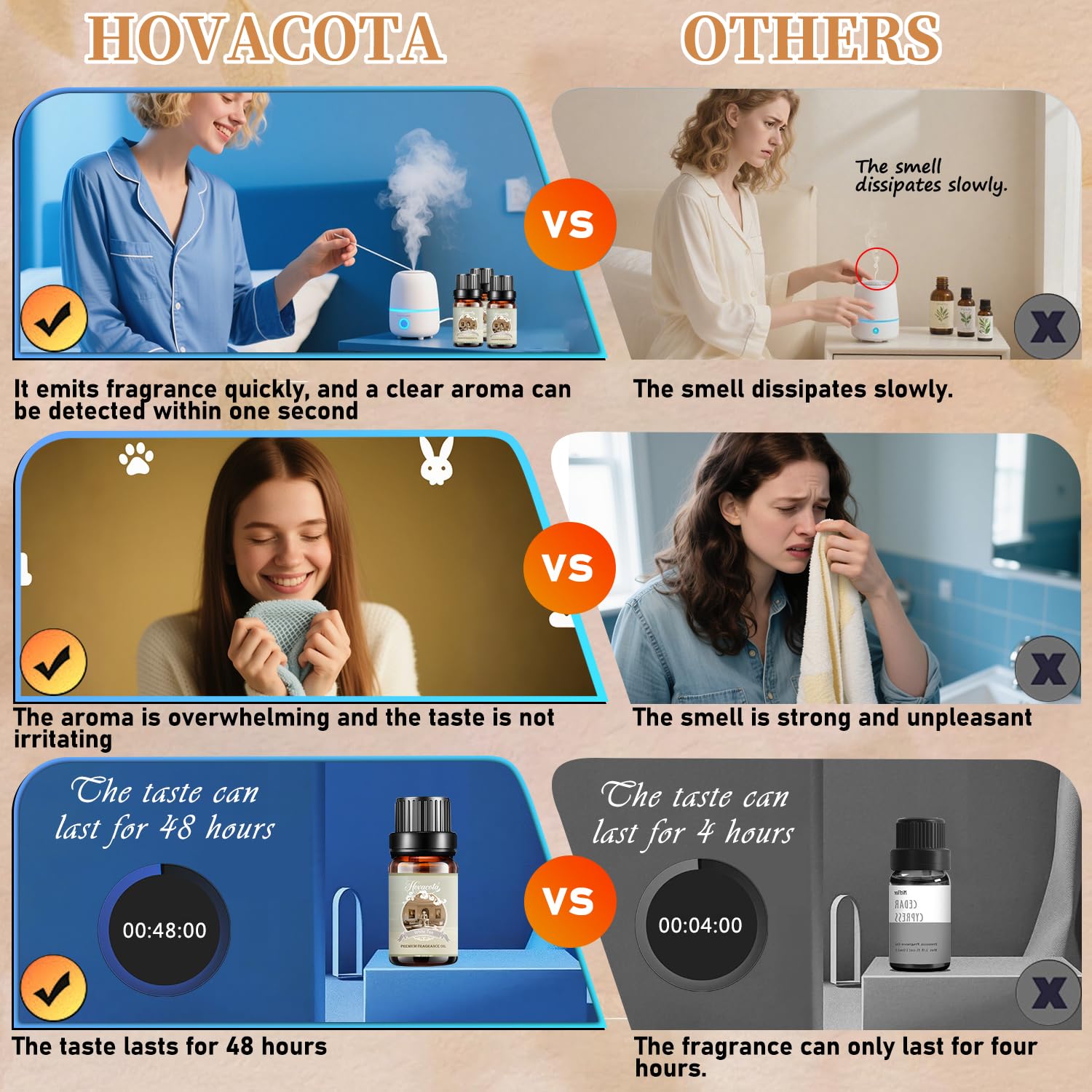 Hovacota té blanco jazmín menta para difusor, aroma suave que anima el ambiente