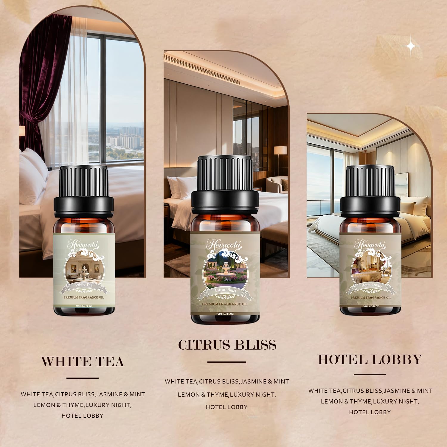Hovacota vestíbulo del hotel aroma para difusor, crea bienvenida cálida