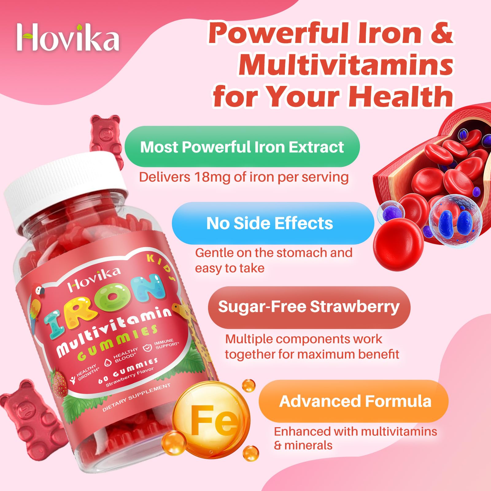 Gomitas Hovika inmunidad diaria con vitaminas y minerales