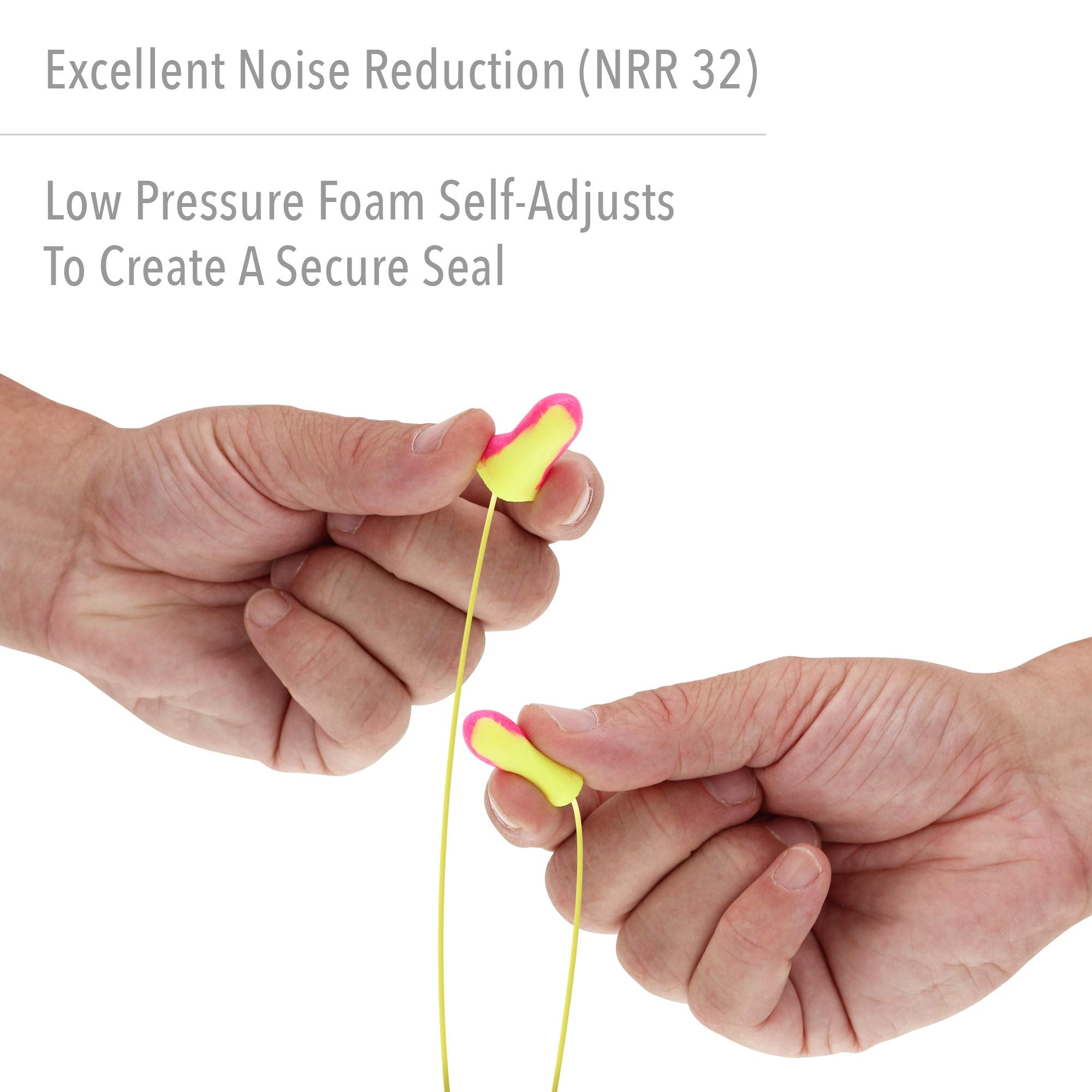 Howard Leight Laser Lite espuma de celda cerrada resistente a manchas para higiene duradera.