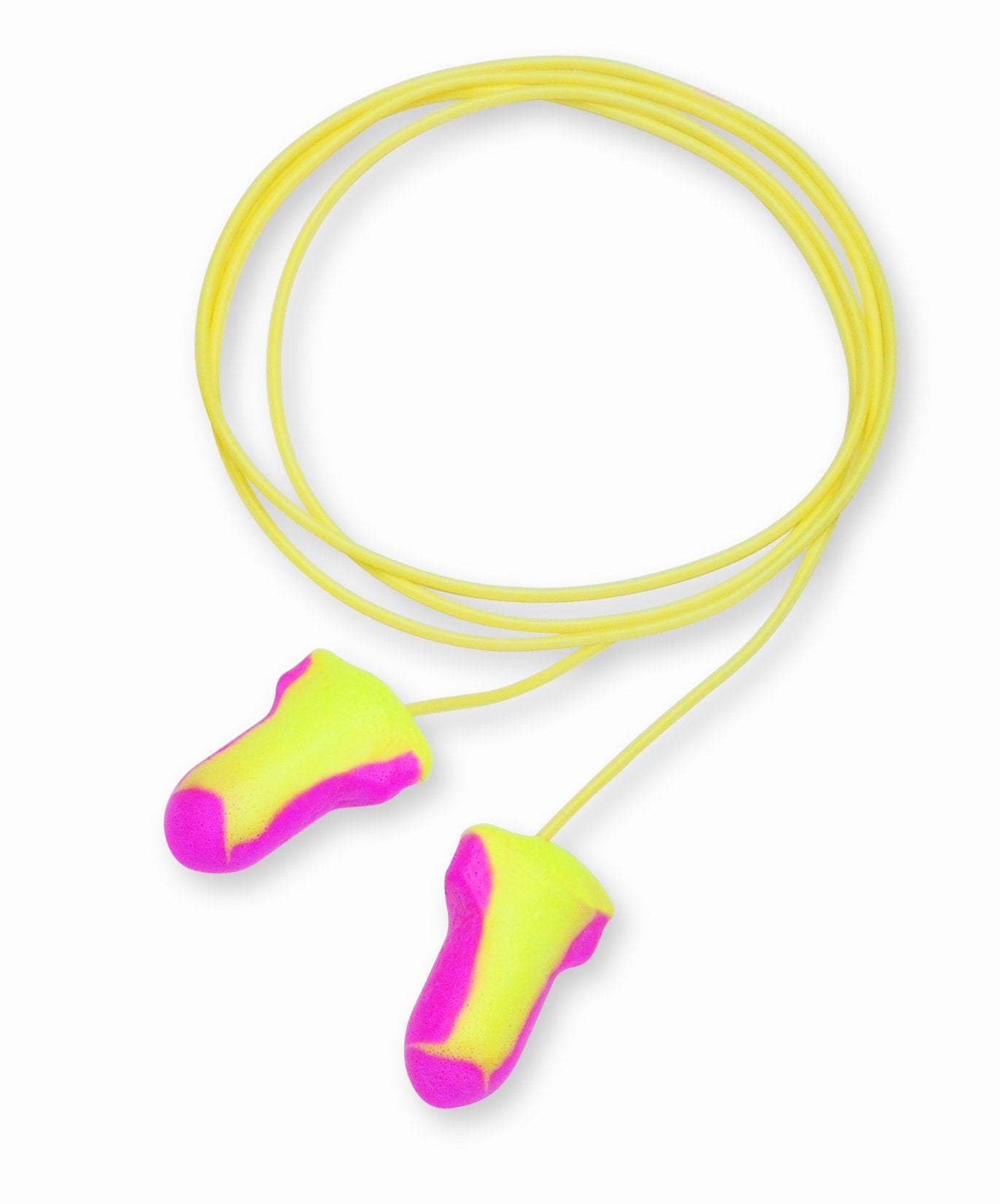 Howard Leight Laser Lite tapón auditivo de espuma de alta visibilidad con cordón para uso diario.