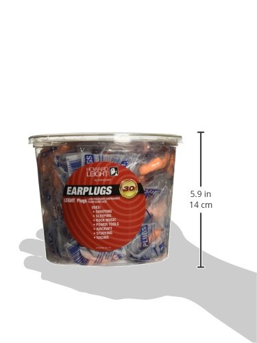 Tapones auditivos Howard Leight LPF-TO en primer plano, confort para disparos prolongados