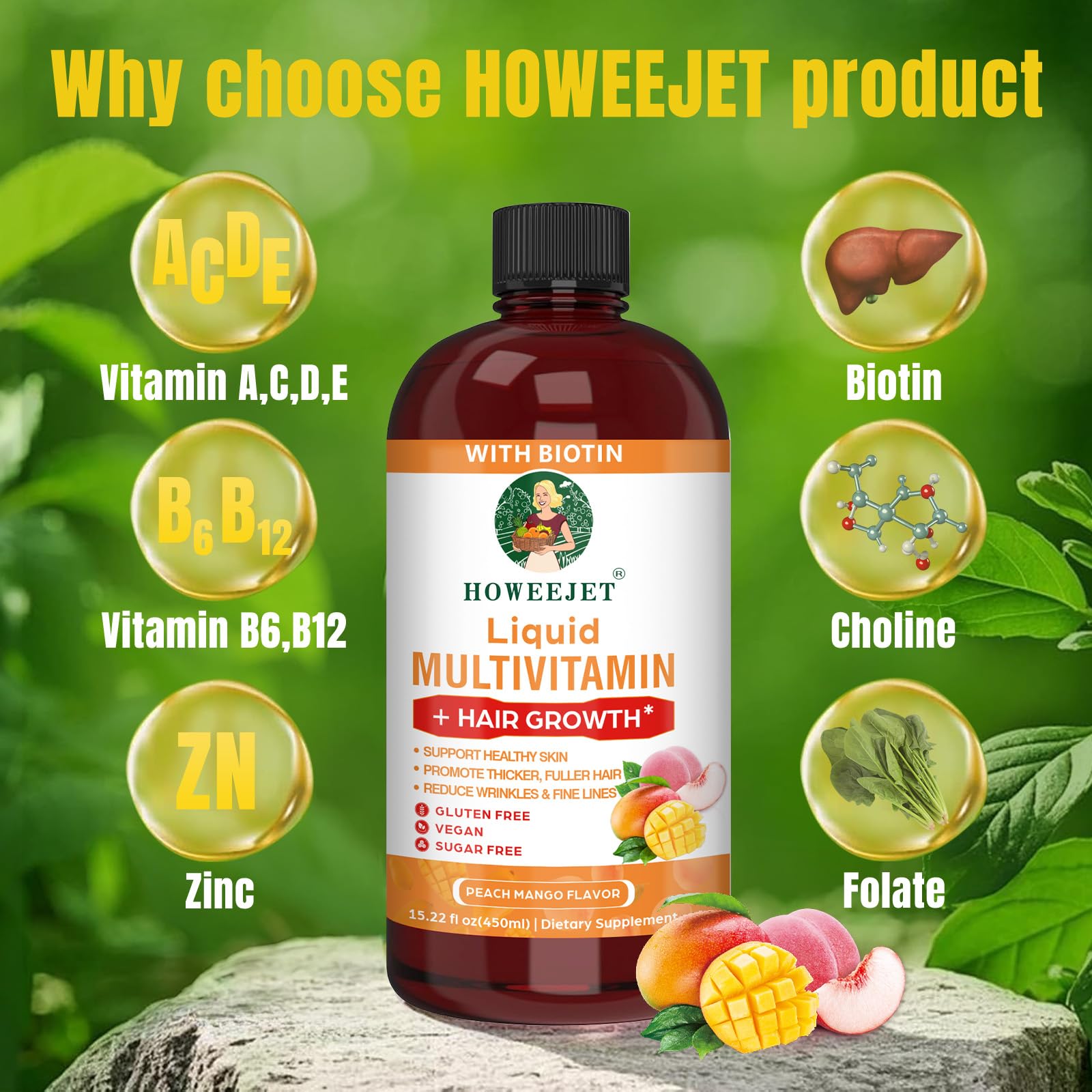 HOWEEJET-frutado-sabor: sabor frutal que facilita la toma diaria.