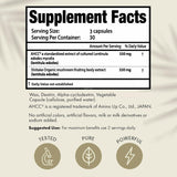 Envase de 90 cápsulas HPD Rx AHCC Shiitake 1100 mg para mes.
