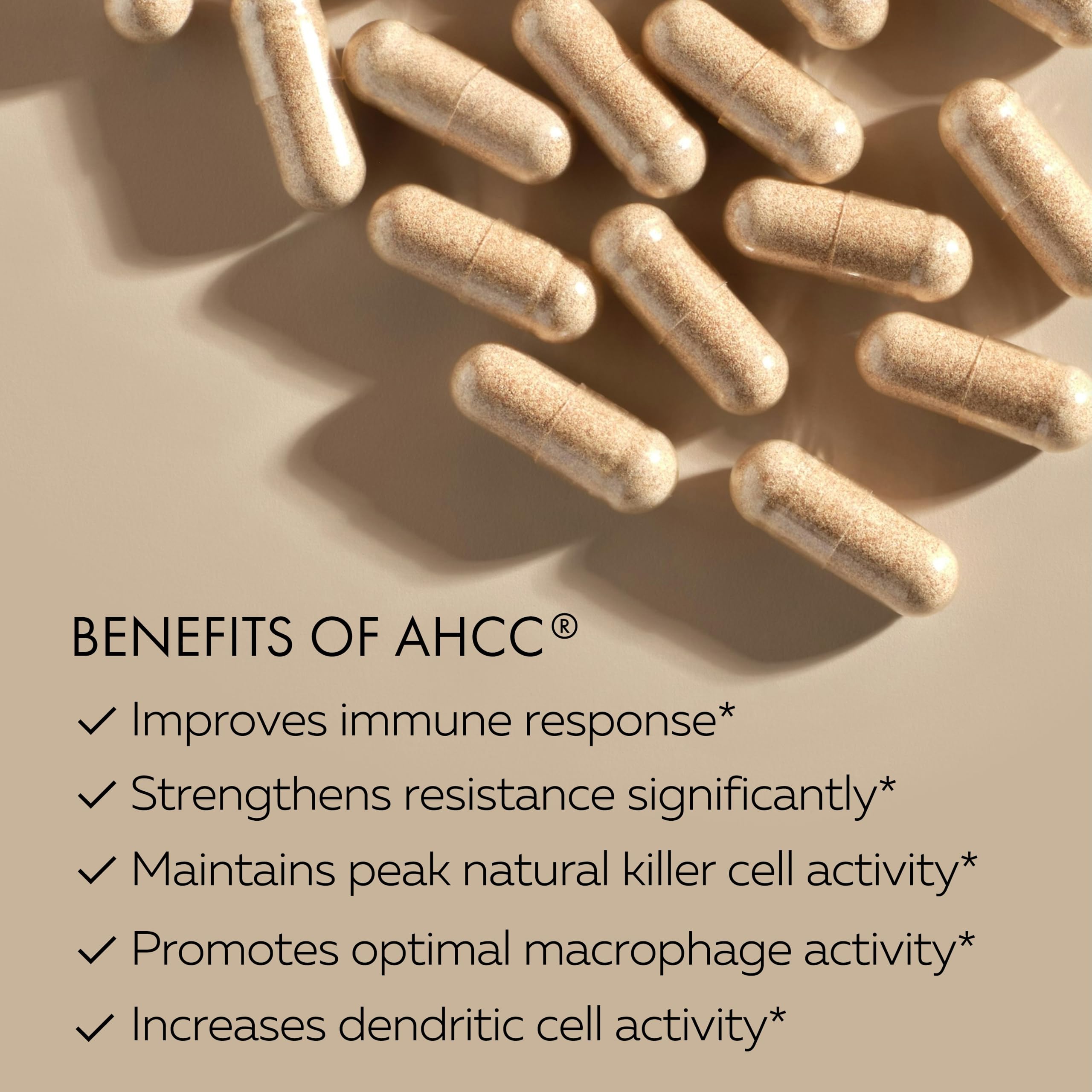 Proceso GMP de HPD Rx AHCC Shiitake 1100 mg garantiza calidad.