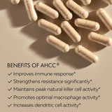Proceso GMP de HPD Rx AHCC Shiitake 1100 mg garantiza calidad.